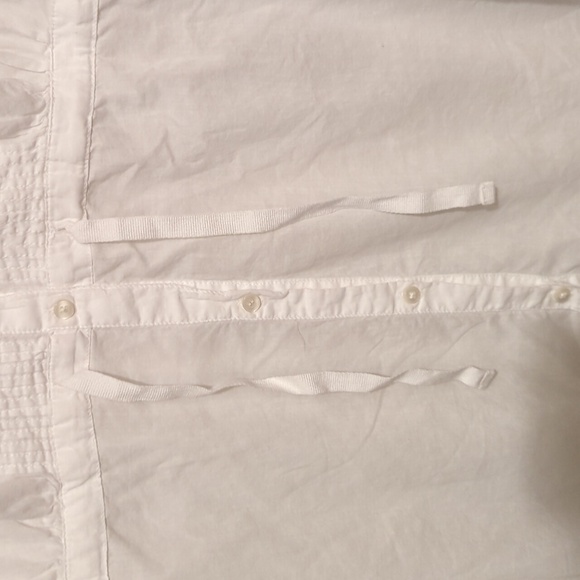 Converse One Star white sheer blouse size small - Picture 5 of 8